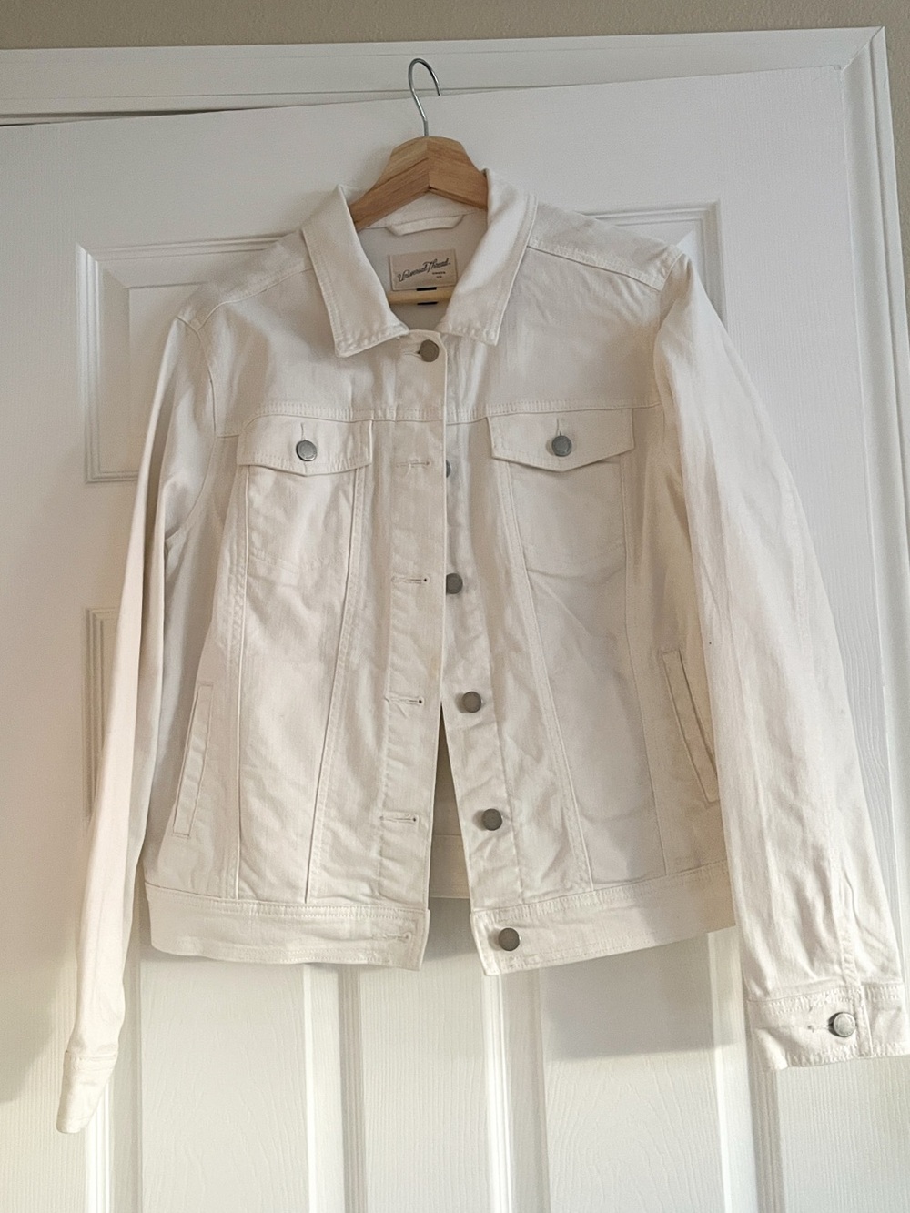 Madewell Off-White Denim Trucker Jacket